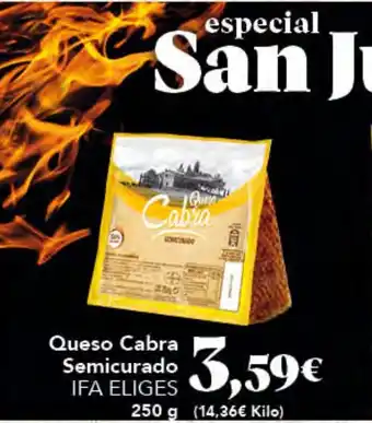 Gadis IFA ELIGES Queso Cabra Semicurado oferta