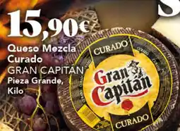 Gadis GRAN CAPITAN Queso Mezcla Curado Pieza Grande, oferta