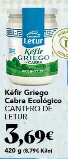 Gadis CANTERO DE LETUR Kéfir Griego Cabra Ecológico oferta