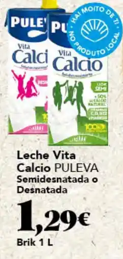 Gadis PULEVA Leche Vita Calcio Semidesnatada o Desnatada oferta