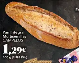 Gadis CAMPELOS Pan Integral Multisemillas oferta