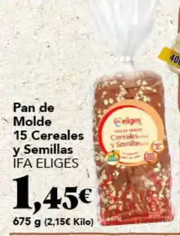 Gadis IFA ELIGES Pan de Molde 15 Cereales y Semillas oferta
