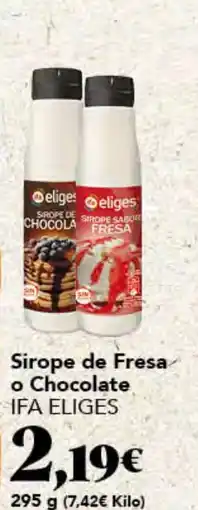 Gadis IFA ELIGES Sirope de Fresa o Chocolate oferta