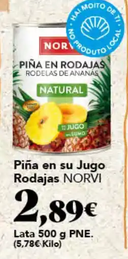 Gadis NORVI Piña en su Jugo Rodajas oferta