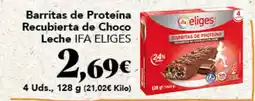Gadis IFA ELIGES Barritas de Proteína Recubierta de Choco Leche oferta