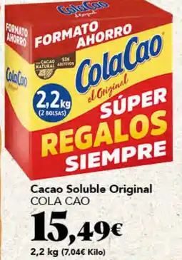 Gadis COLA CAO Cacao Soluble Original oferta