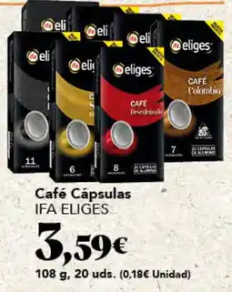Gadis IFA ELIGES Café Cápsulas oferta