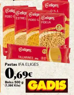 Gadis IFA ELIGES Pastas oferta
