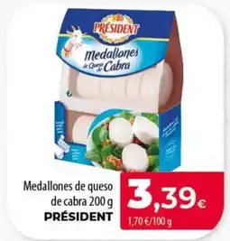 Spar Tenerife PRÉSIDENT Medallones de queso de cabra oferta