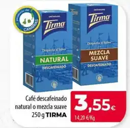 Spar Tenerife TIRMA Café descafeinado natural o mezcla suave oferta