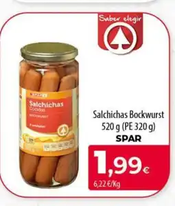 Spar Tenerife SPAR Salchichas Bockwurst oferta