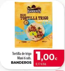 Spar Tenerife BANDEROS Tortilla de trigo Maxi 6 uds. oferta
