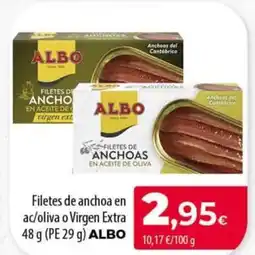 Spar Tenerife ALBO Filetes de anchoa en ac/oliva o Virgen Extra oferta