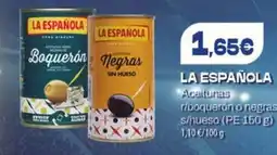 Spar Tenerife LA ESPAÑOLA Aceitunas r/boquerón o negras s/hueso oferta