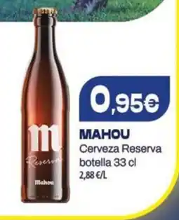 Spar Tenerife MAHOU Cerveza Reserva Reserve botella oferta