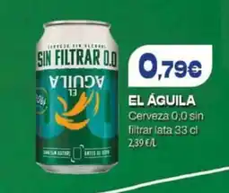 Spar Tenerife EL ÁGUILA Cerveza 0,0 sin filtrar lata oferta