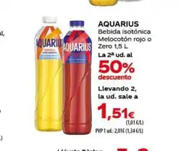 Spar Tenerife AQUARIUS Bebida isotónica Melocotón rojo o Zero oferta