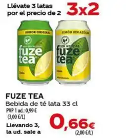 Spar Tenerife FUZE TEA Bebida de té lata oferta