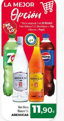 Spar Tenerife AREHUCAS Ron Oro o Blanco oferta