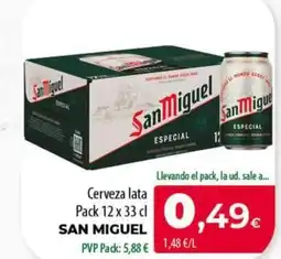 Spar Tenerife SAN MIGUEL Cerveza lata oferta