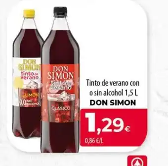 Spar Tenerife DON SIMON Tinto de verano con o sin alcohol oferta