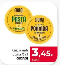 Spar Tenerife GIORGI Cera, pomada o pasta oferta