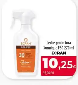 Spar Tenerife ECRAN Leche protectora Sunnique F30 oferta