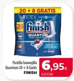 Spar Tenerife FINISH Pastilla lavavajilla Quantum 20+8 Gratis oferta