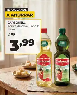 Alimerka CARBONELL Aceite de oliva 0,4° o 1° oferta