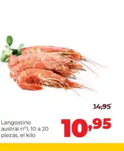 Alimerka Langostino austral nº1, 10 a 20 piezas oferta