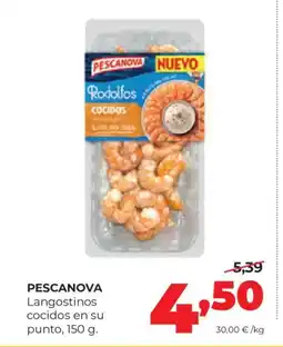Alimerka PESCANOVA Langostinos cocidos en su punto oferta