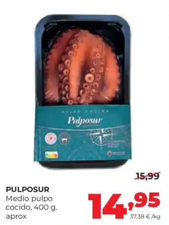 Alimerka PULPOSUR Medio pulpo cocido oferta