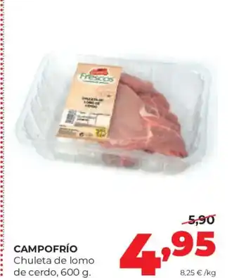 Alimerka CAMPOFRÍO Chuleta de lomo de cerdo oferta
