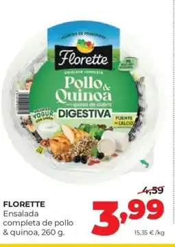 Alimerka FLORETTE Ensalada completa de pollo & quinoa oferta