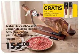 Alimerka DELEITE DE ALACENA Jamón de cebo ibérico 50% raza ibérica oferta
