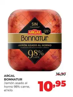 Alimerka ARGAL BONNATUR Jamón asado al horno 98% carne oferta