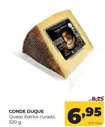 Alimerka CONDE DUQUE Queso ibérico curado oferta