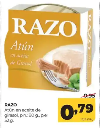 Alimerka RAZO Atún en aceite de girasol oferta