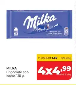 Alimerka MILKA Chocolate con leche oferta