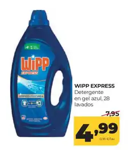 Alimerka WIPP EXPRESS Detergente en gel azul, 28 lavados oferta