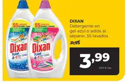 Alimerka DIXAN Detergente en gel azul o adiós al separar, 55 lavados oferta