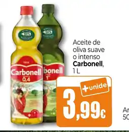 Unide Supermercados CARBONELL Aceite de oliva suave o intenso oferta
