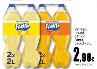 Unide Supermercados FANTA Refresco naranja o limón oferta