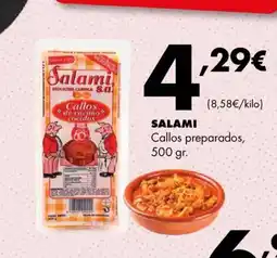 Supermercados Lupa SALAMI Callos preparados oferta