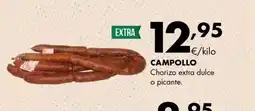 Supermercados Lupa CAMPOLLO Chorizo extra dulce o picante oferta