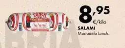Supermercados Lupa SALAMI Mortadela Lunch oferta