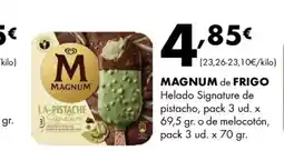 Supermercados Lupa MAGNUM de FRIGO Helado Signature de pistacho oferta