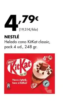 Supermercados Lupa NESTLÉ Helado cono KitKat classic oferta