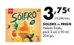 Supermercados Lupa SOLERO de FRIGO Helado Exotic oferta