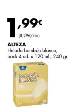 Supermercados Lupa ALTEZA Helado bombón blanco oferta